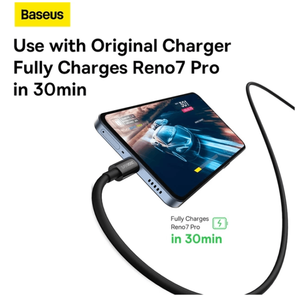 Baseus Superior Series 65W SUPERVOOC Fast Charging USB to Type C Cable 1