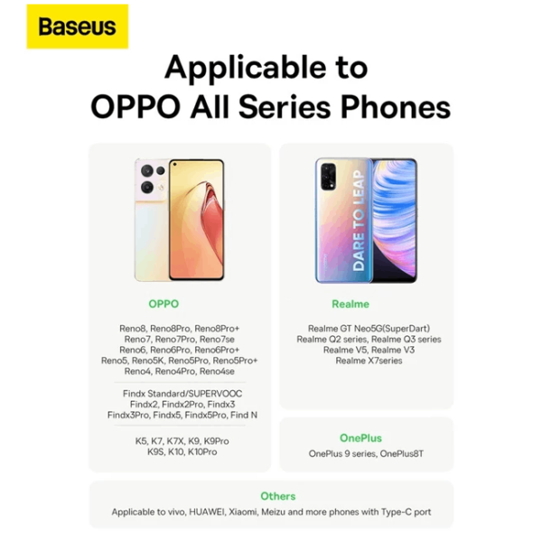 Baseus Superior Series 65W SUPERVOOC Fast Charging USB to Type C Cable 2