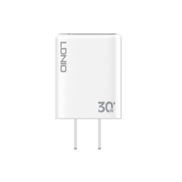 LDNIO A1508C 30W PD USB Type C Wall Charger US with Type C to Type C Cable 1