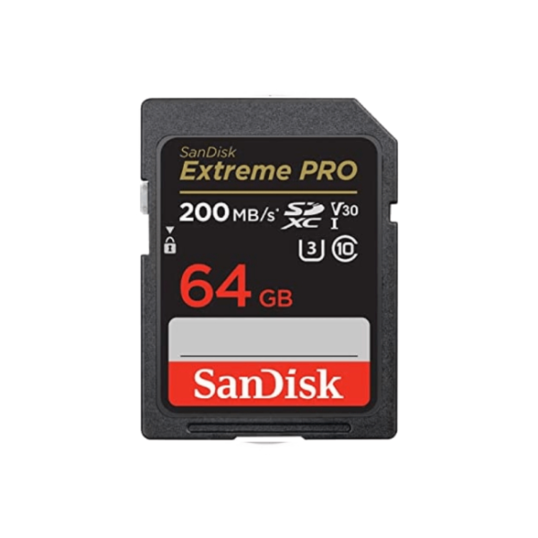 SanDisk Extreme PRO SDXC 64GB UHS I 200MB s Memory Card
