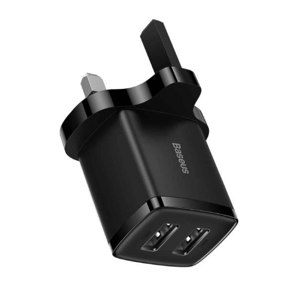 Baseus Compact 10.5W UK 2U USB Travel Charger 1 1