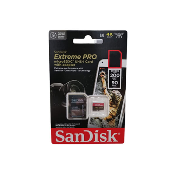 SanDisk Extreme PRO SDXC 64GB UHS I 200MBs Memory Card with Adapter