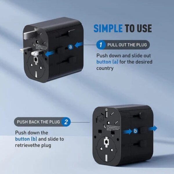 ANKER 312 Outlet Extender 30W With 3 USB Ports Black 3 500x copy 650x650