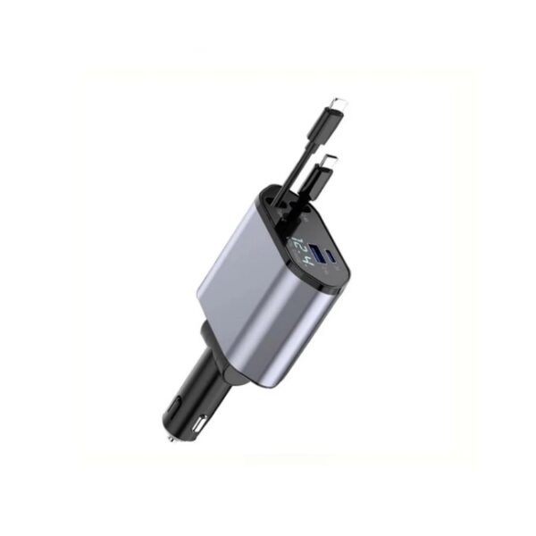 4 in 1 120W Retractable Car Charger