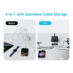 Anker A2154K11 112W 6 Ports USB C Charger SG 3 Pin2