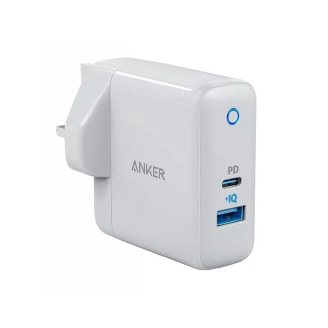 Anker A2636 PowerPort PD 2 Dual Port High Speed 3 Pin Wall Charger Anker A2636 PowerPort PD 2 Dual Port High Speed 3 Pin Wall Charger