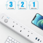 Anker PowerExtend USB C 3 Strip Extension Power Cord 2