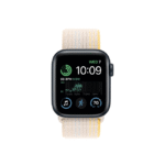 Apple Watch SE 2nd Gen 40MM Midnight Aluminum GPS – Starlight Sport Loop Band 1