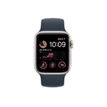 Apple Watch SE 2nd Gen 40MM Starlight Aluminum GPS – Storm Blue Solo Loop Band 1
