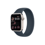Apple Watch SE 2nd Gen 40MM Starlight Aluminum GPS – Storm Blue Solo Loop Band