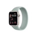 Apple Watch SE 2nd Gen 40MM Starlight Aluminum GPS – Succulent Solo Loop Band