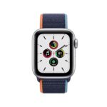 Apple Watch SE 44MM Silver Aluminum GPS Cellular Deep Navy Sport Loop 2