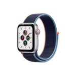 Apple Watch SE 44MM Silver Aluminum GPS Cellular Deep Navy Sport Loop 3