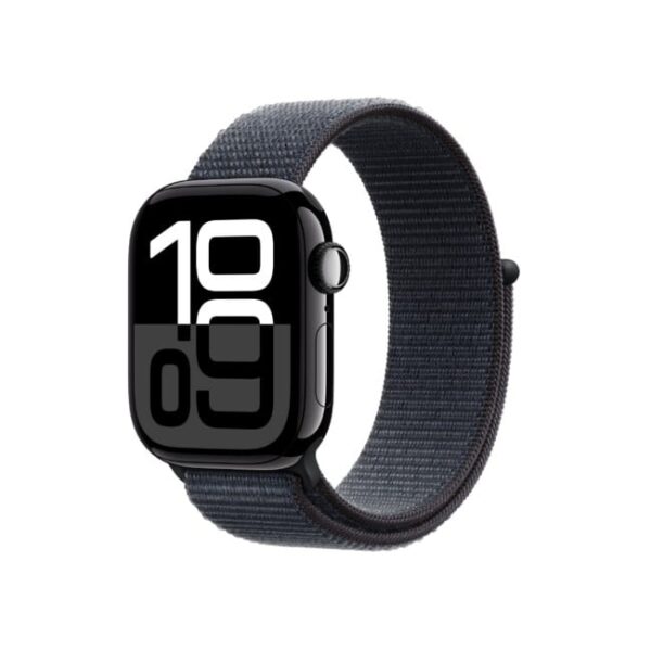 Apple Watch Series 10 42MM Jet Black Aluminum GPS – Ink Spor