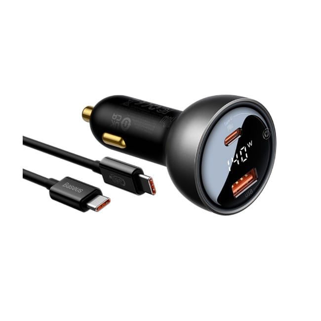 Baseus 140W Digital Display PD3.1 Dual UC Fast Charging Car Baseus 140W Digital Display PD3.1 Dual UC Fast Charging Car