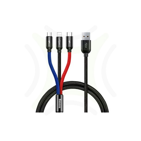 Baseus 3in1 cable primary color 02 Baseus 3in1 cable primary color 02