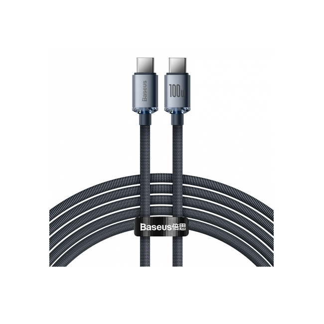 Baseus Crystal Series 100W Fast Charging Type C to Type C Cable Baseus Crystal Series 100W Fast Charging Type C to Type C Cable