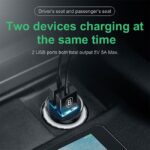 Baseus Dual QC3.0 30W Max Car Charger 6