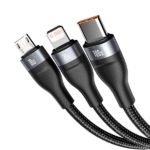 Baseus Flash Series Two for Three Micro Lightning and USB C Cable