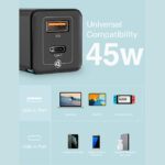 Baseus GaN 45W Mini Type C USB Quick Charger 8