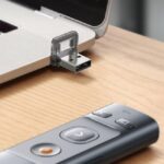 Baseus Orange Dot Bluetooth Wireless Presenter Remote with Charging Cable - Image 13