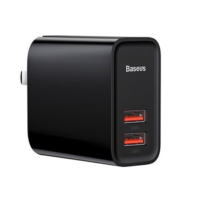 Baseus Speedy Series QC3.0 Dual Quick Charger Main Baseus Speedy Series QC3.0 Dual Quick Charger Main