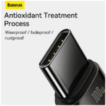 Baseus Tungsten Gold 100W Fast Charging USB to Type C Cable 6