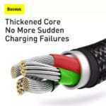 Baseus Tungsten Gold 3 in 1 Fast Charging Data Cable 6