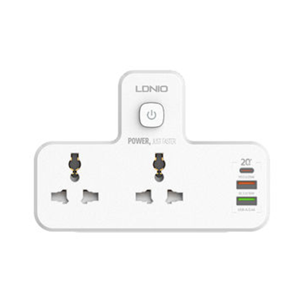LDNIO SC2311 2 Port with 1 USB C and 2 USB A Power Socket