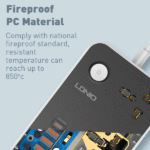 LDNIO SC3412 3 Power Socket 20W USB C PD 3 USB QC3.0 Extension Power Cord 4