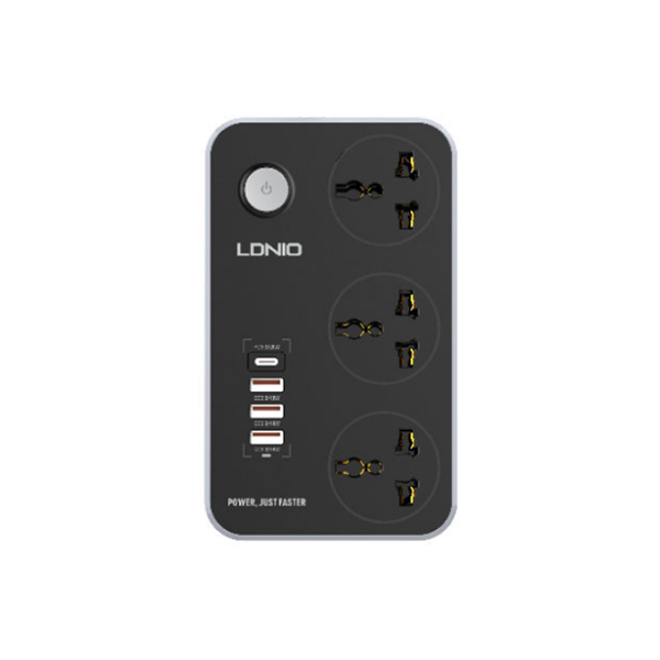 LDNIO SC3412 3 Power Socket 20W USB C PD 3 USB QC3.0 Extension Power Cord LDNIO SC3412 3 Power Socket 20W USB C PD 3 USB QC3.0 Extension Power Cord