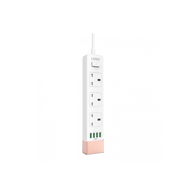 LDNIO SK3640 Power Socket 2500W 4 USB Extension Power Cord LDNIO SK3640 Power Socket 2500W 4 USB Extension Power Cord