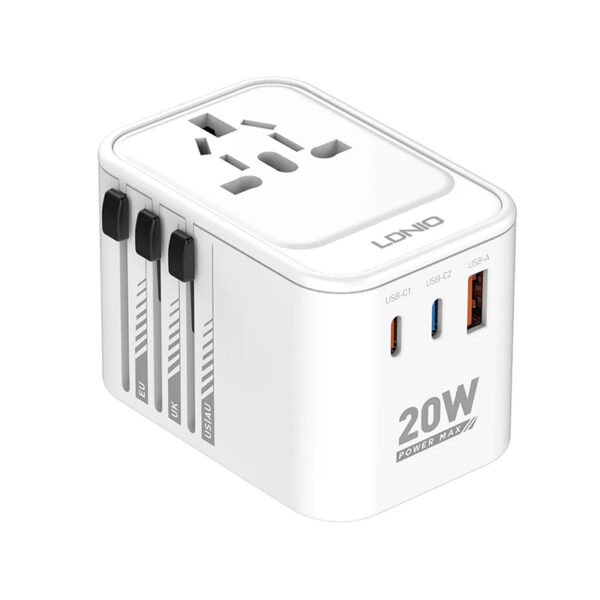 LDNIO Z9 20W 3 USB Ports GaN Travel Adapter 1