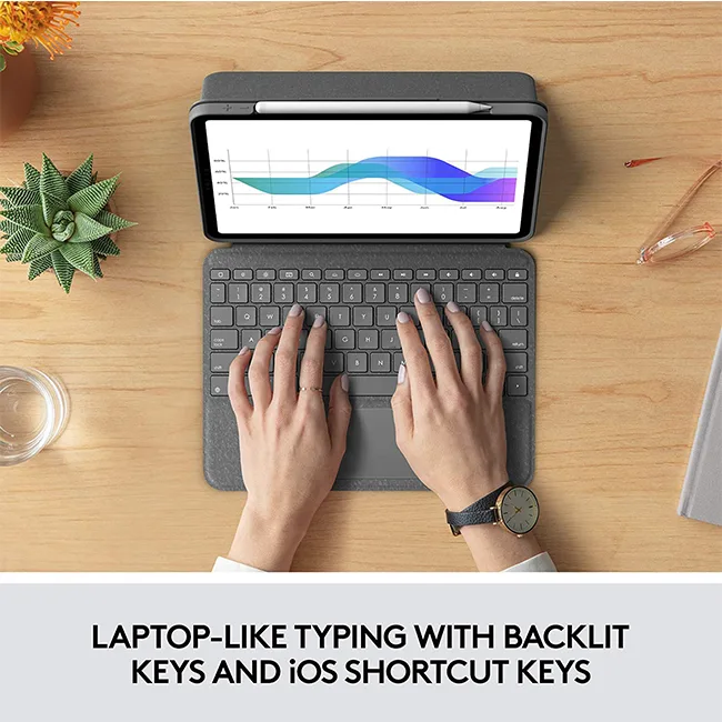 Logitech Folio Touch Keyboard Case with Trackpad for iPad Pro 11 2