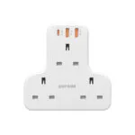 Porodo 3 AC Outlet Fast Charging USB Multi Port Wall Socket