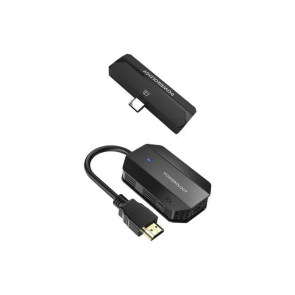 Powerology PHDMACBK Wireless HDMI Audio Video Type C Adapt
