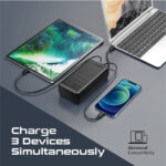 Promate 130W Quick Charging 38000mAh Power Bank 3