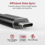 Promate Fabric Braided USB Type C Cable 2