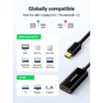 UGREEN 10461 Mini Display Port to HDMI 1080P Converter 2