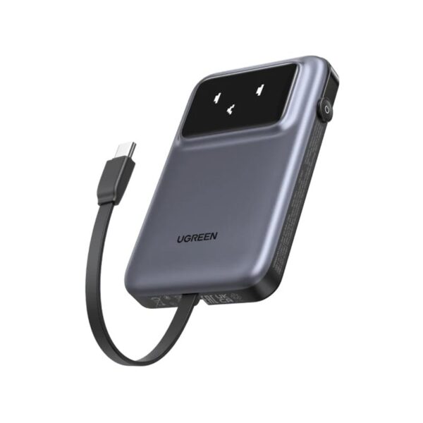 UGREEN 35603B UNO 30W 10000mAh Power Bank With Built In Cable2