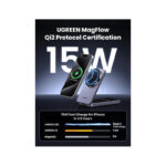 UGREEN 45023 2 in 1 15W Magnetic Wireless Charger 1 1
