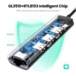 UGREEN 60812 USB 3.0 Hub with RJ45 Gigabit Ethernet 02