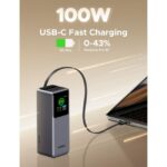UGREEN Nexode 55987B 165W Power Bank with Retractable USB C1