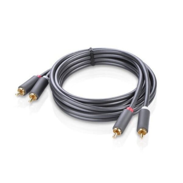 Ugreen 10520 2RCA Male To 2RCA Male Cable 5m – Black