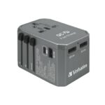 Verbatim 45W 4 Port PD QC Universal Travel Adapter
