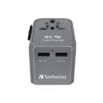 Verbatim 45W 4 Port PD QC Universal Travel Adapter1