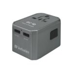 Verbatim 45W 4 Port PD QC Universal Travel Adapter2