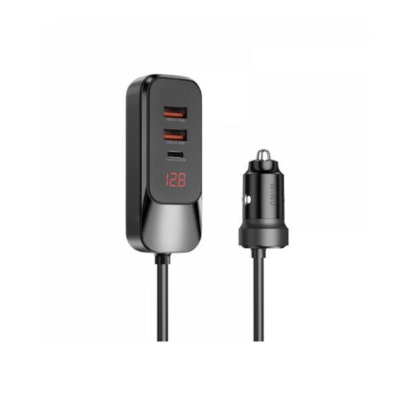 WiWU Extend 120W Dual USB A Dual USB C Car Charger