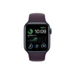 apple watch se 2nd gen 40mm midnight aluminum gps elderberry sport band 1