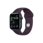 apple watch se 2nd gen 40mm midnight aluminum gps elderberry sport band